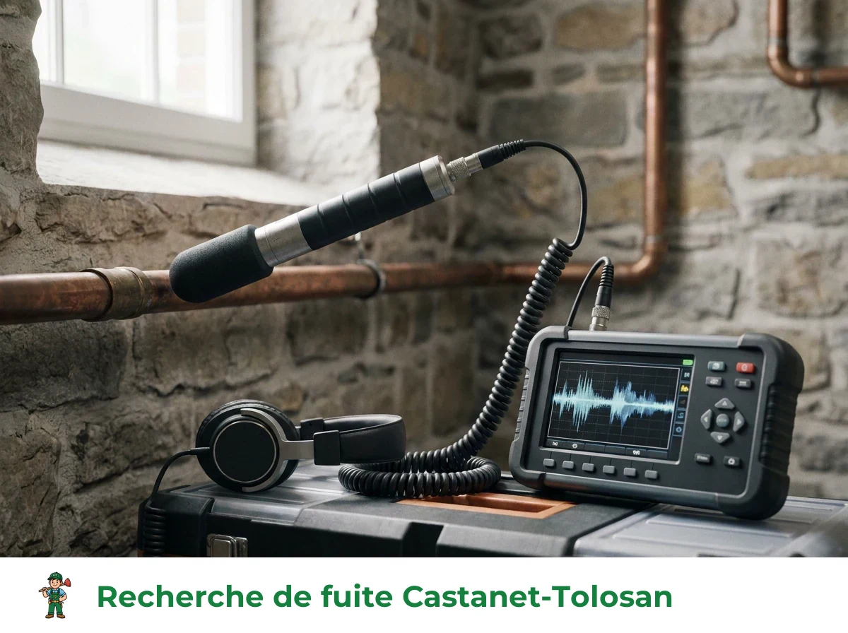 Recherche de fuite à Castanet-Tolosan