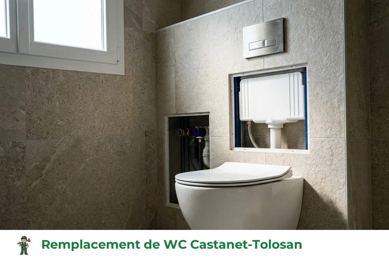 Remplacement de WC à Castanet-Tolosan