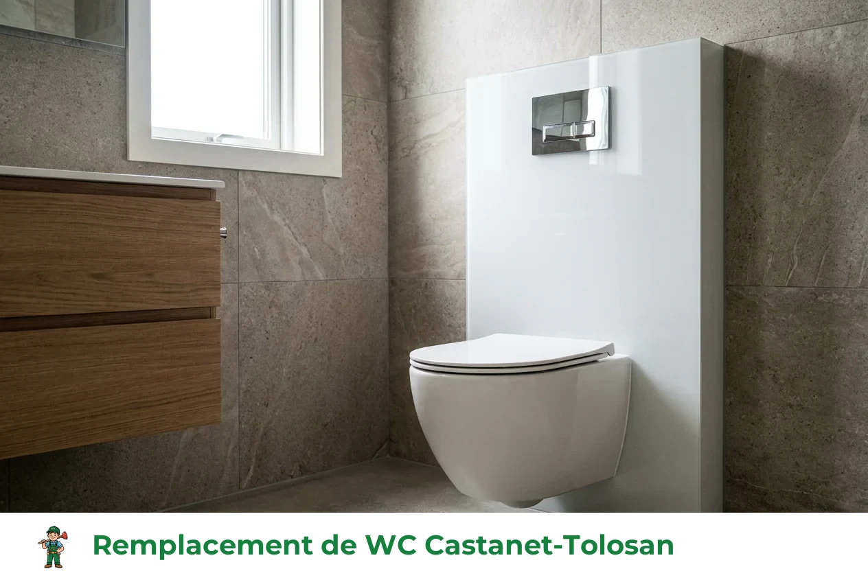 Remplacement de WC à Castanet-Tolosan