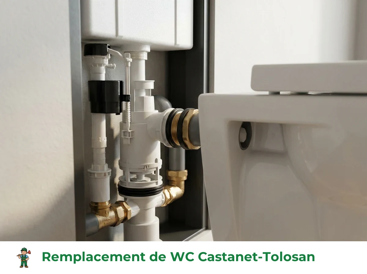 Remplacement de WC à Castanet-Tolosan