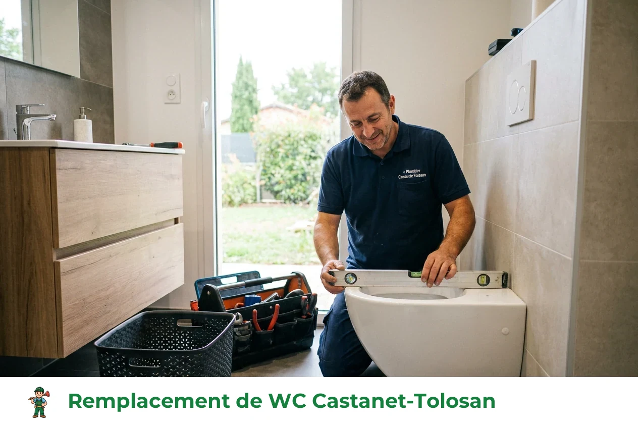 Remplacement de WC à Castanet-Tolosan